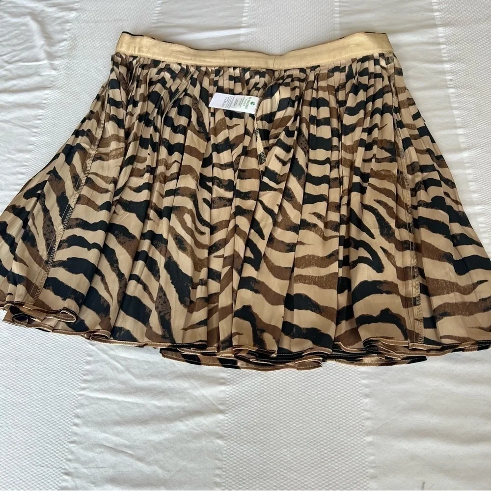 J. Crew Silky Animal Print Mini Skirt in Size 12